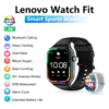 Waterproof smartwatch with heart rate and health monitoring features.
