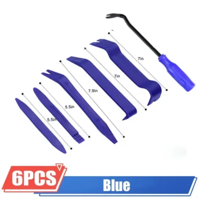 Auto dismantle tools kit with plastic components and accessories.