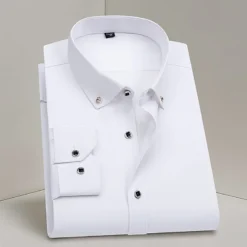 Men's formal business shirt in classic thin style.