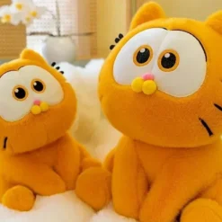 Soft orange Garfield plush cat toy doll
