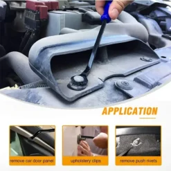 Auto dismantle tools kit with plastic components and accessories.