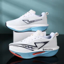 Men's lightweight breathable athletic sneakers with nonskid sole.